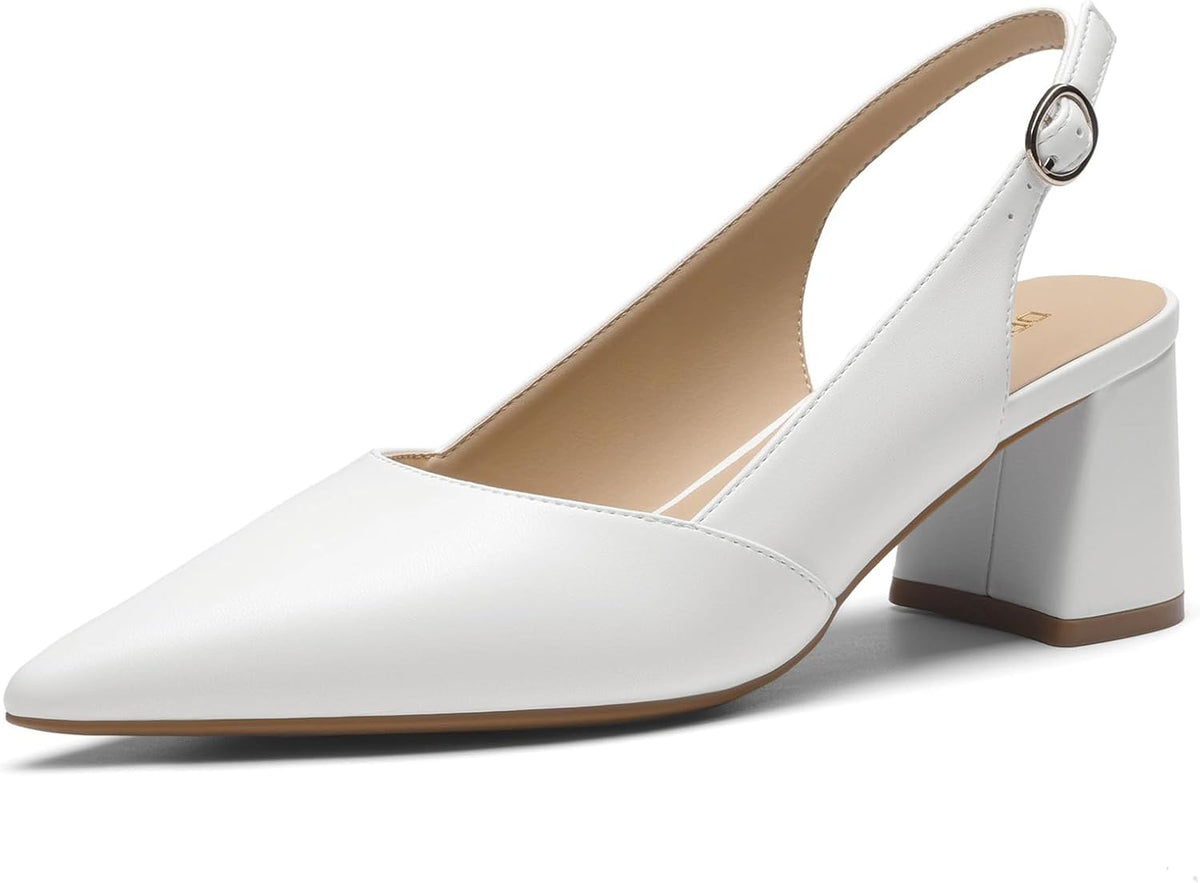 Women's Slingback Block Heel Pumps 2.75 Inch — view 4