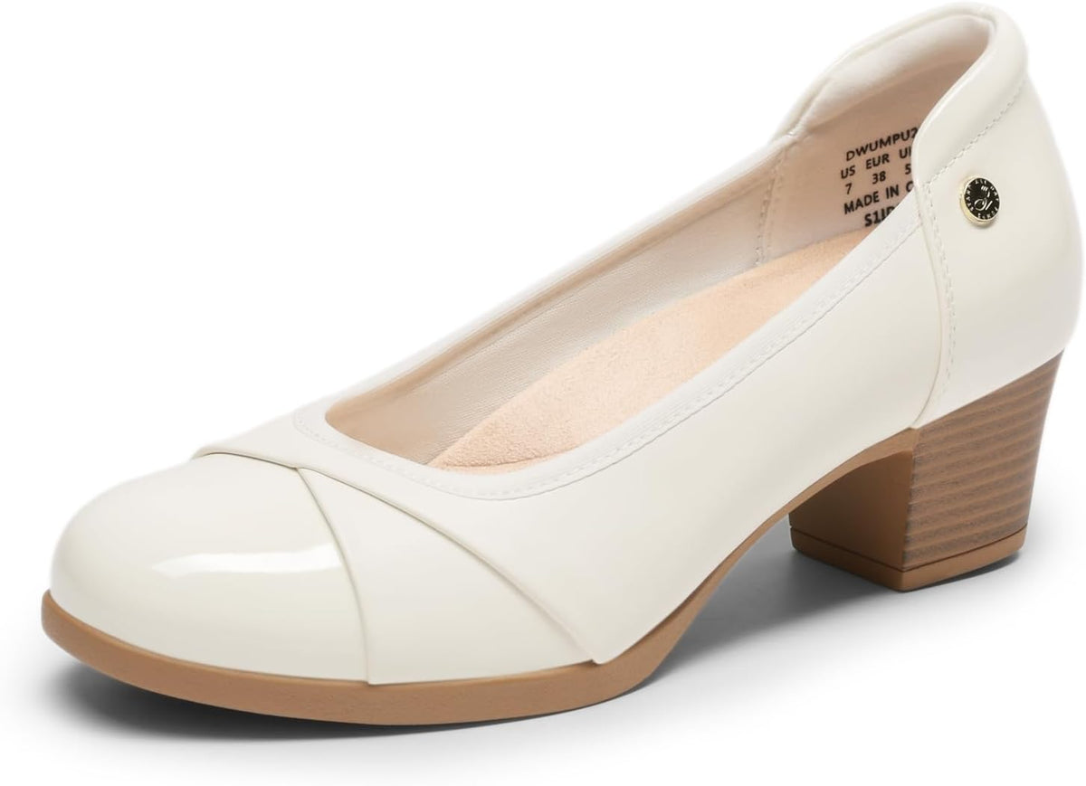 Women's Low Chunky Heel Pumps Bunion — view 5