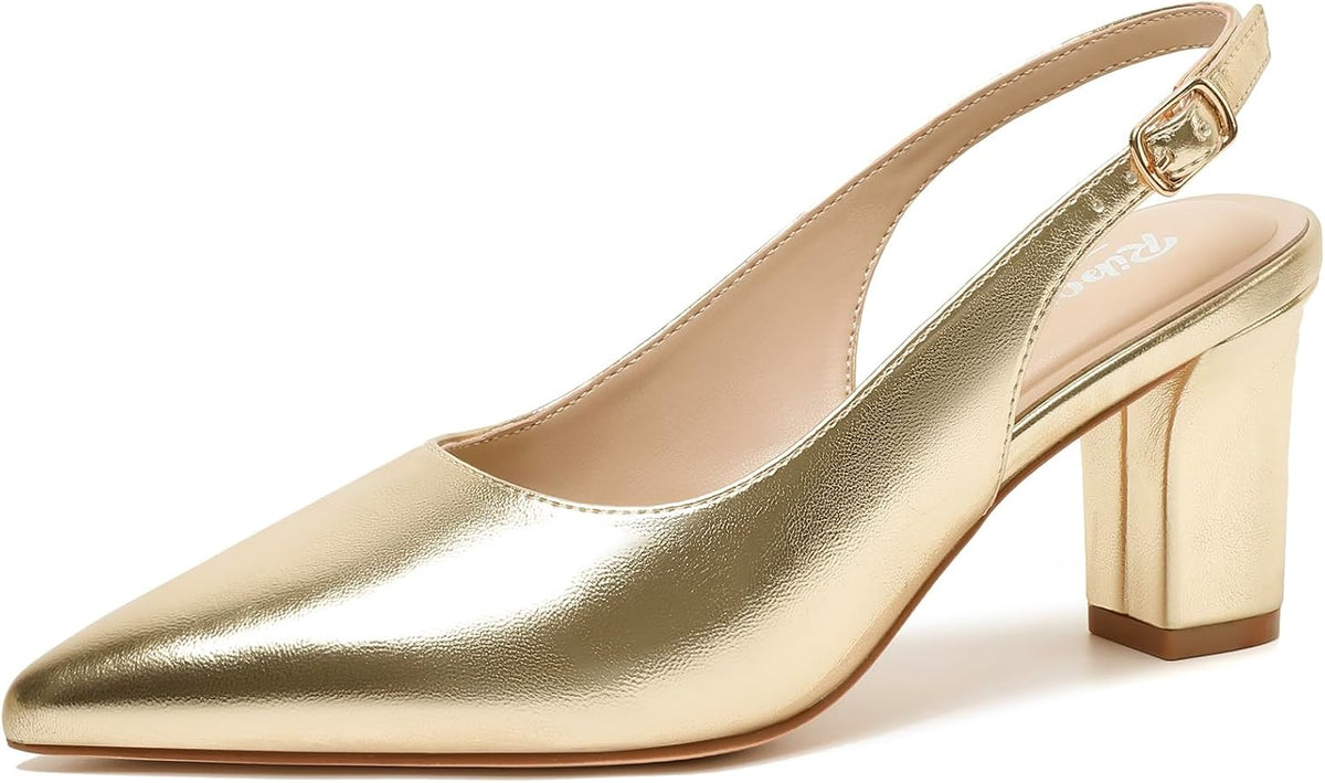 Women's Slingback Pointed Toe High Heel Pumps - Braided and Suede Finishes for Weddings and Evening Parties - 10
