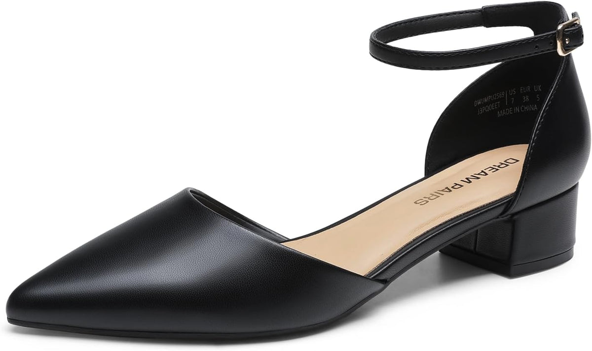 Women's Pointed Toe Low Heel Pumps 1.38 Inch — view 1
