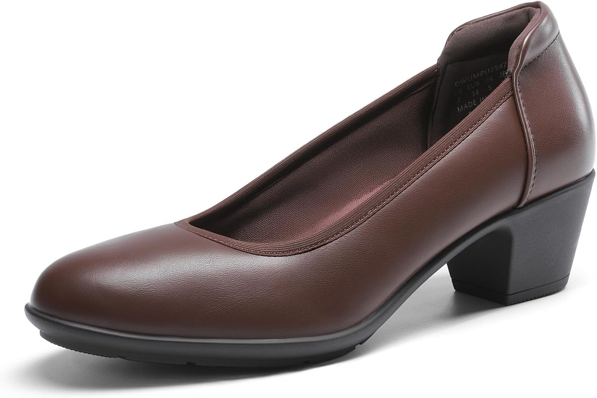 Women's Low Block Heel Work Pumps 1.97 Inch — view 3