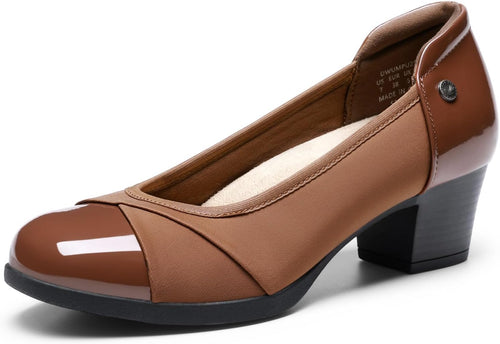 Women's Low Chunky Heel Pumps Bunion — view 2