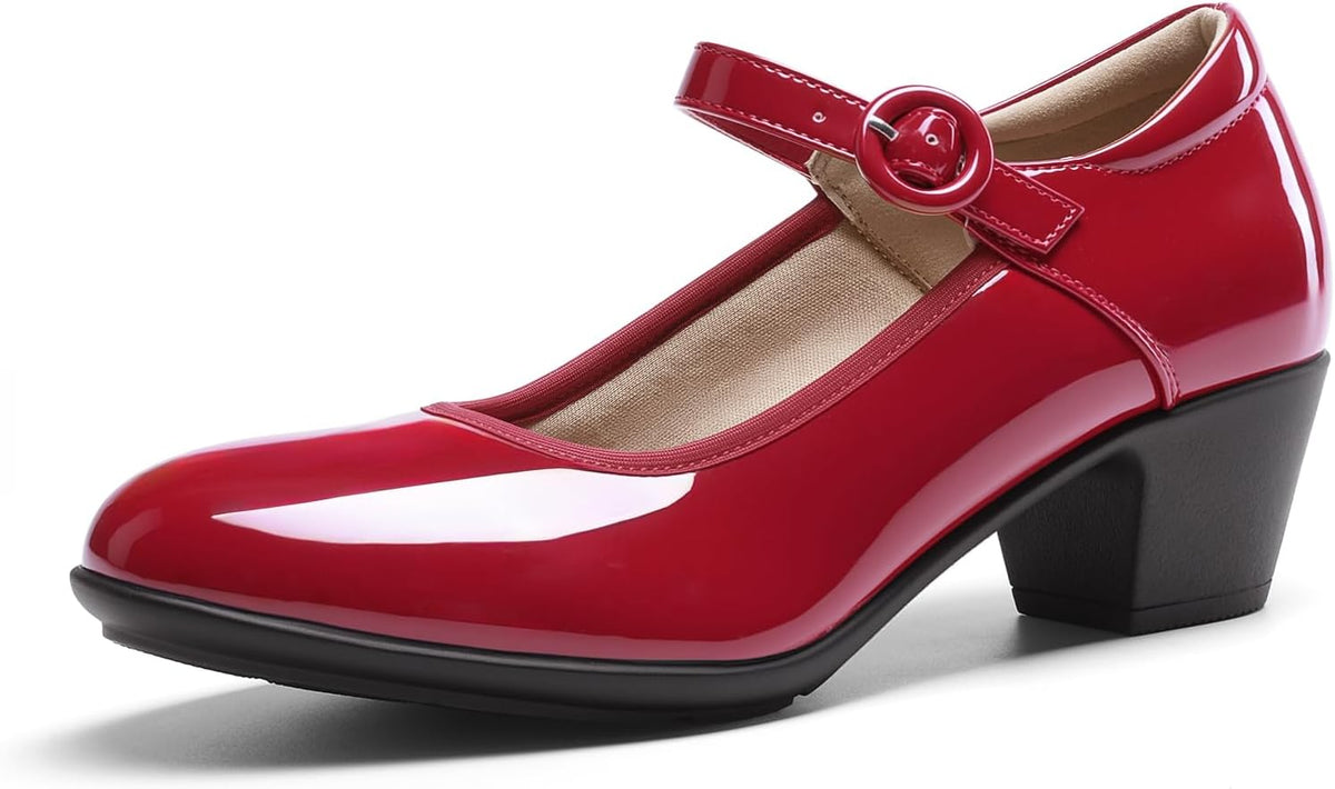 Women's Mary Jane Block Heel Pumps 1.9 Inch — view 5