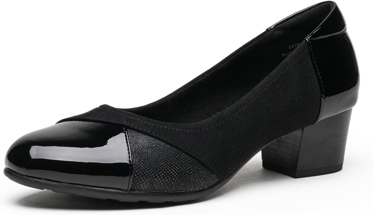 Women's Low Heel Slip On Dress Pumps — view 2