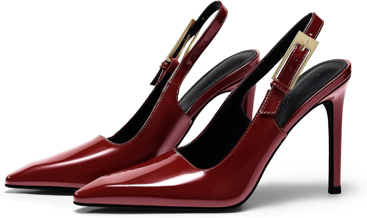 Women's Slingback Stiletto Pumps Pointed Toe — view 3