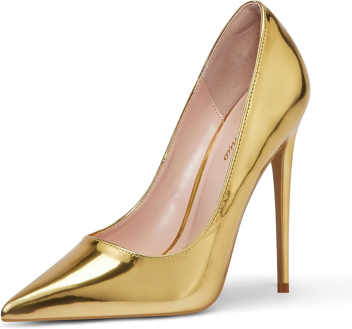 Women's Pointed Toe Stiletto Pumps - 4.7 Inch High Heels in Suede, Patent and Neon Finishes for Evening Parties - 7