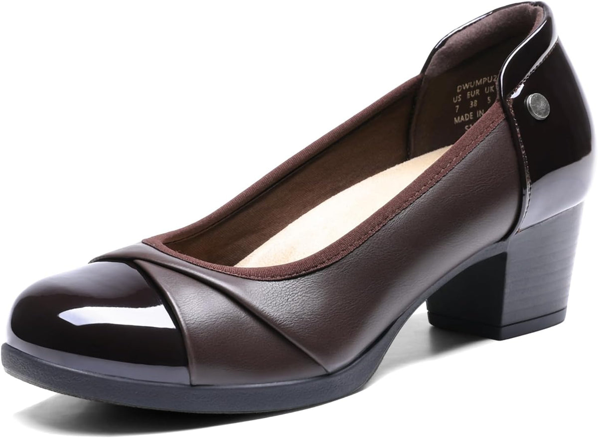 Women's Low Chunky Heel Pumps Bunion — view 4
