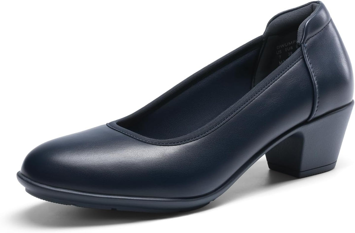 Women's Low Block Heel Work Pumps 1.97 Inch — view 4