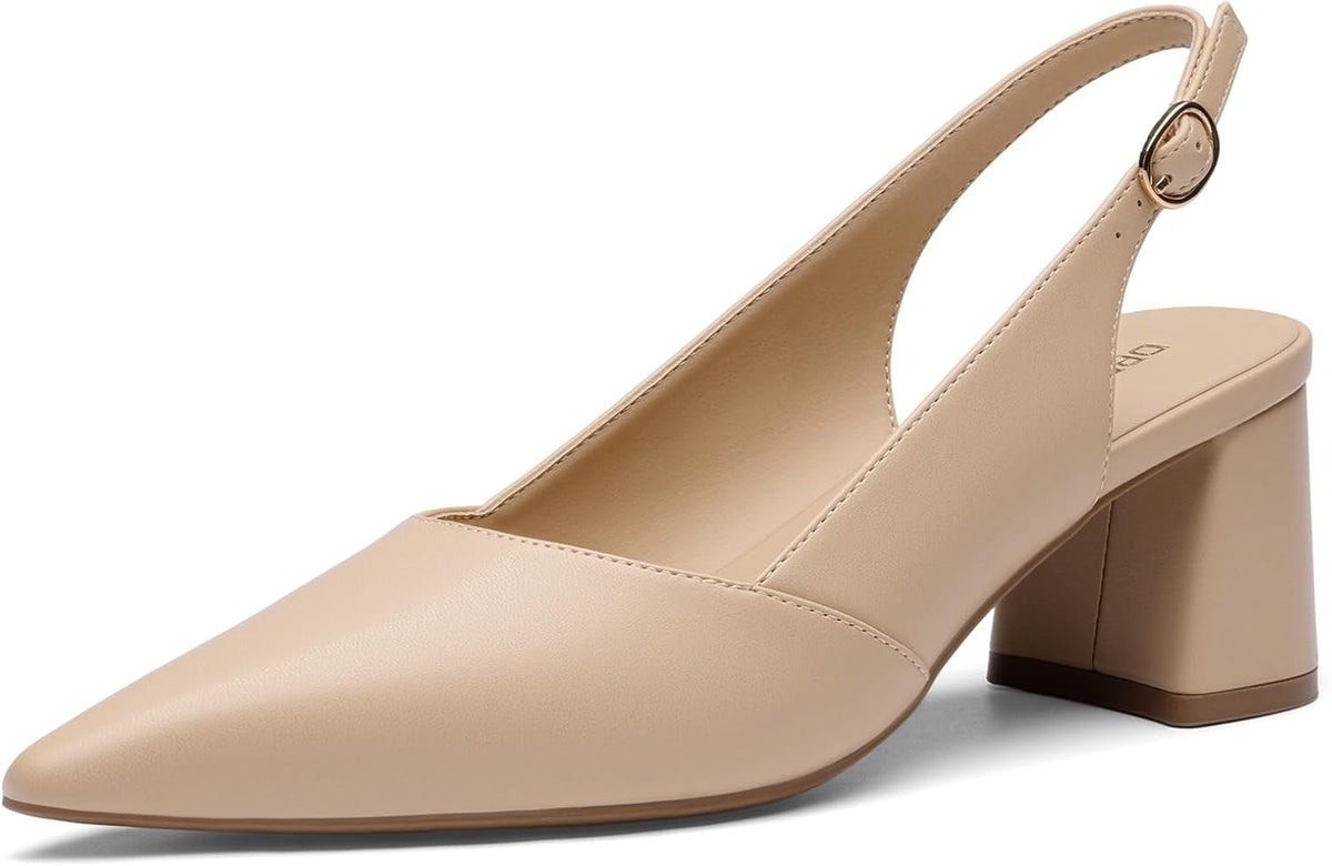 Women's Slingback Block Heel Pumps 2.75 Inch — view 1
