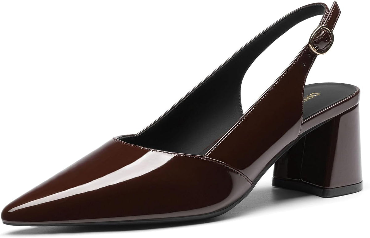 Women's Slingback Block Heel Pumps 2.75 Inch — view 5