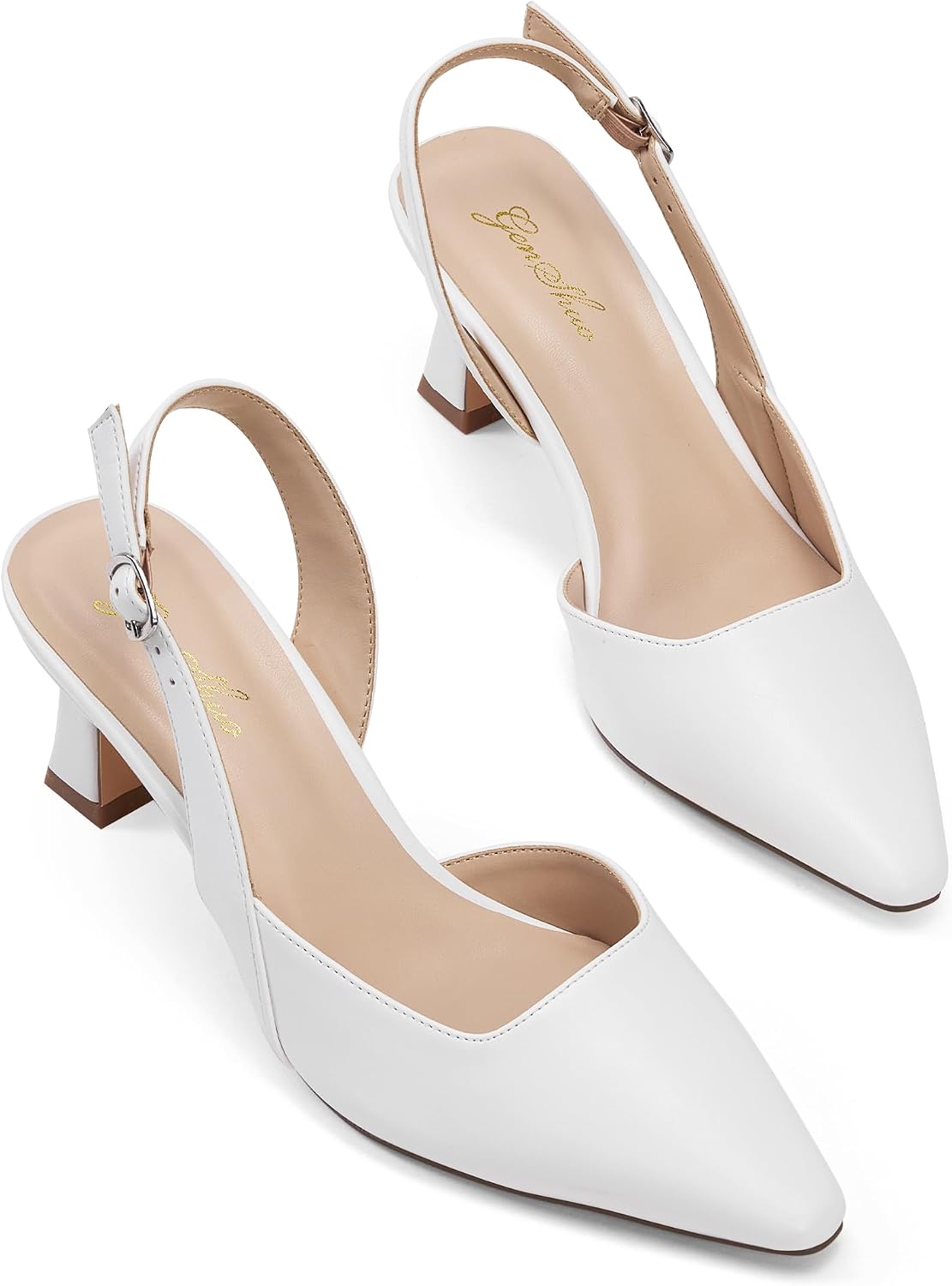 Women's Slingback Kitten Heel Pumps 2 Inch — view 6