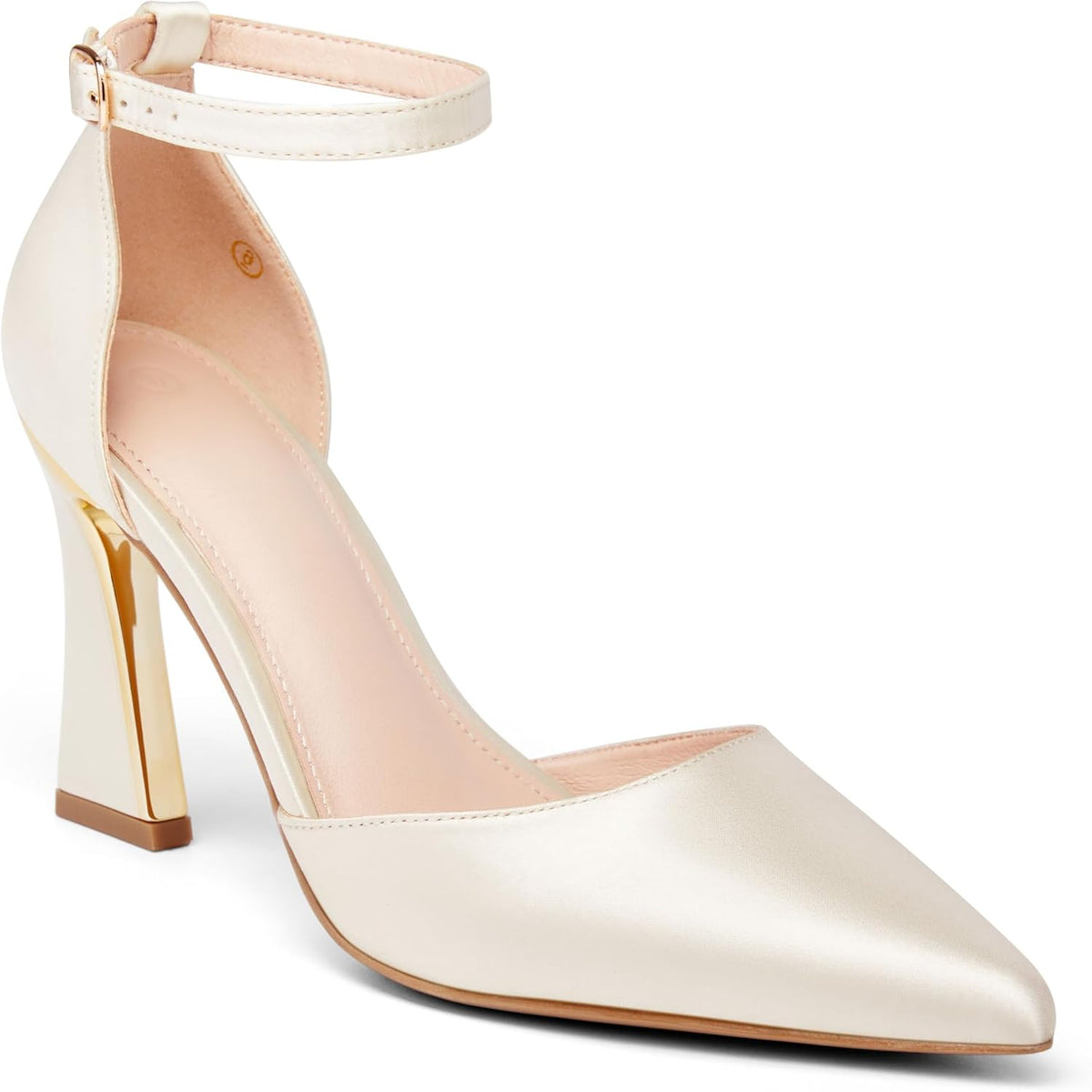 Women's Pointed Toe Ankle Strap Pumps High — view 10
