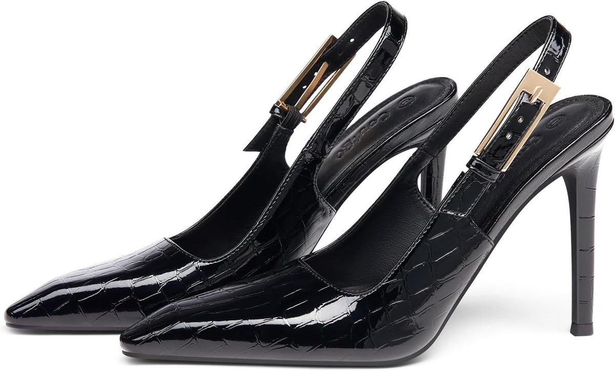 Women's Slingback Stiletto Pumps Pointed Toe — view 4