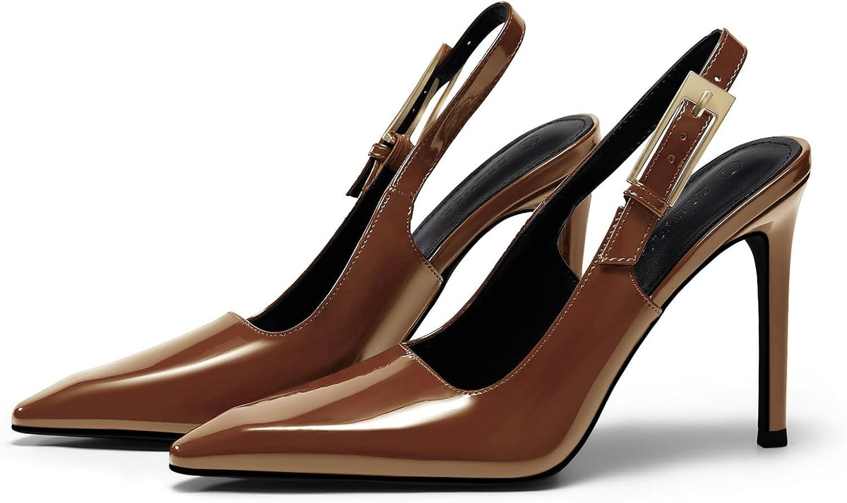 Women's Slingback Stiletto Pumps Pointed Toe — view 7