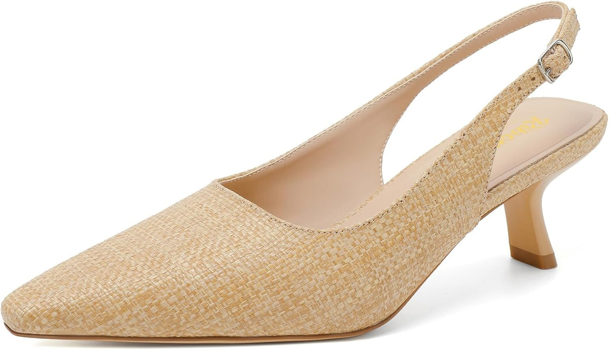 Women's Slingback Pointed Toe High Heel — view 39