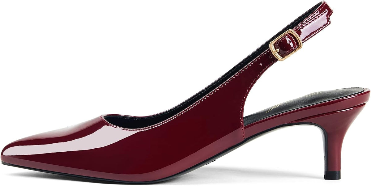 Women's Slingback Kitten Heel Pumps 2 Inch — view 2