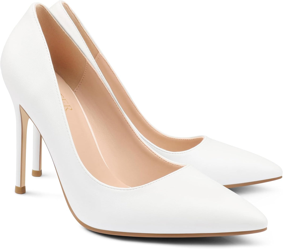 Women's Two Tone Pointed Stiletto Pumps 4 In — view 5