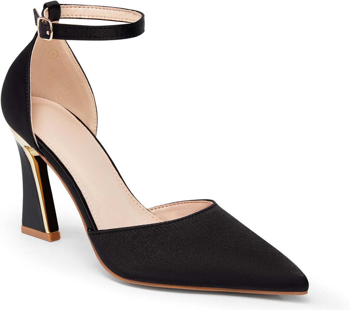 Women's Pointed Toe Ankle Strap Pumps High — view 6