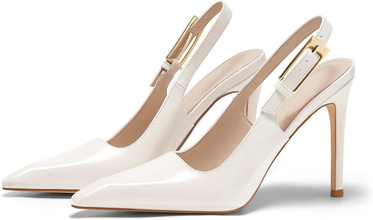 Women's Slingback Stiletto Pumps Pointed Toe — view 5
