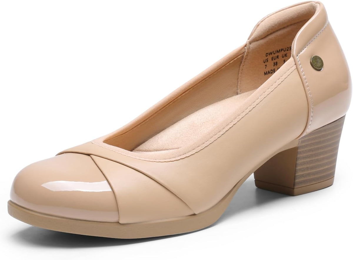 Women's Low Chunky Heel Pumps Bunion — view 7
