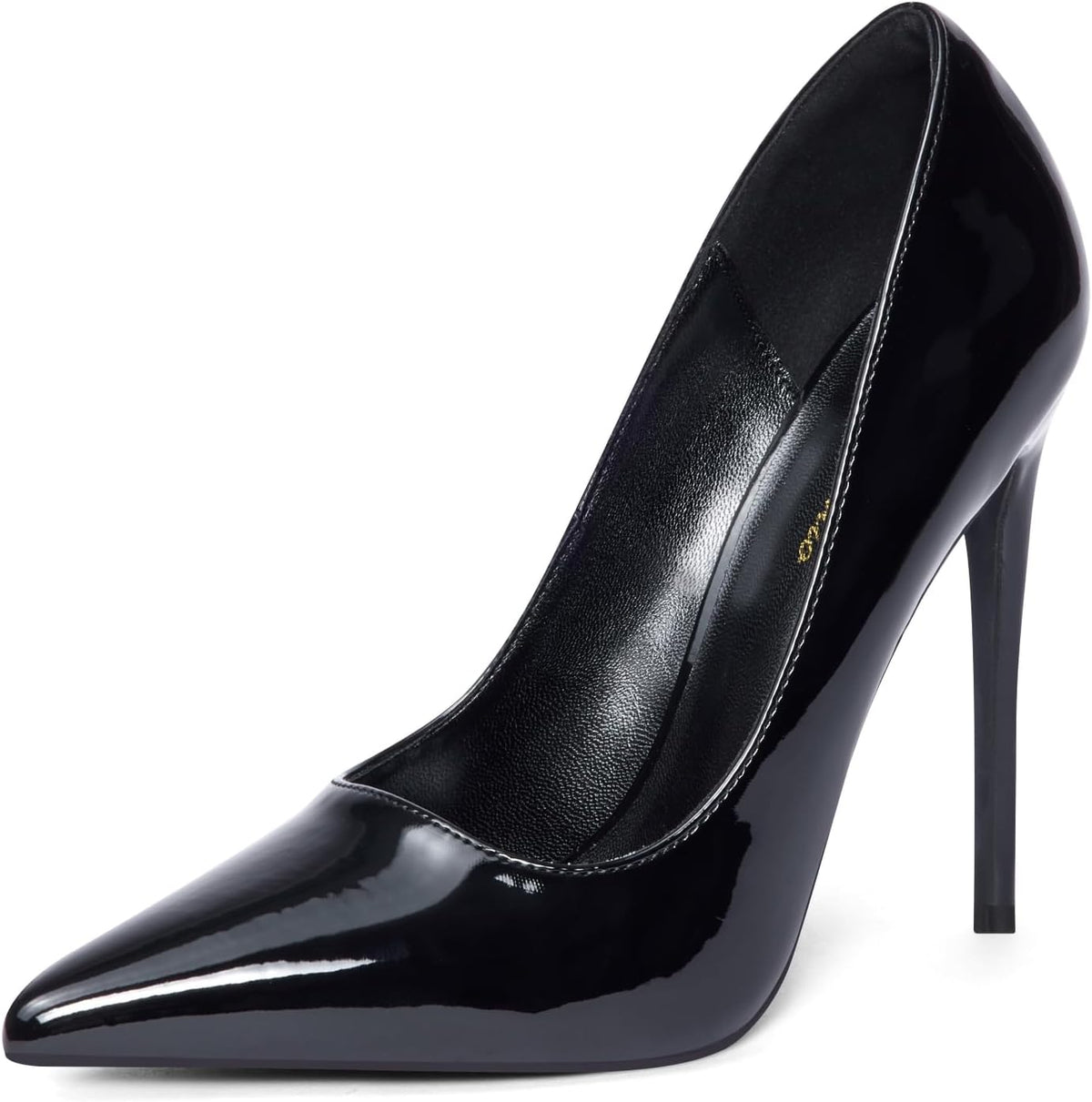 Women's Pointed Toe Stiletto Pumps - 4.7 Inch High Heels in Suede, Patent and Neon Finishes for Evening Parties - 6