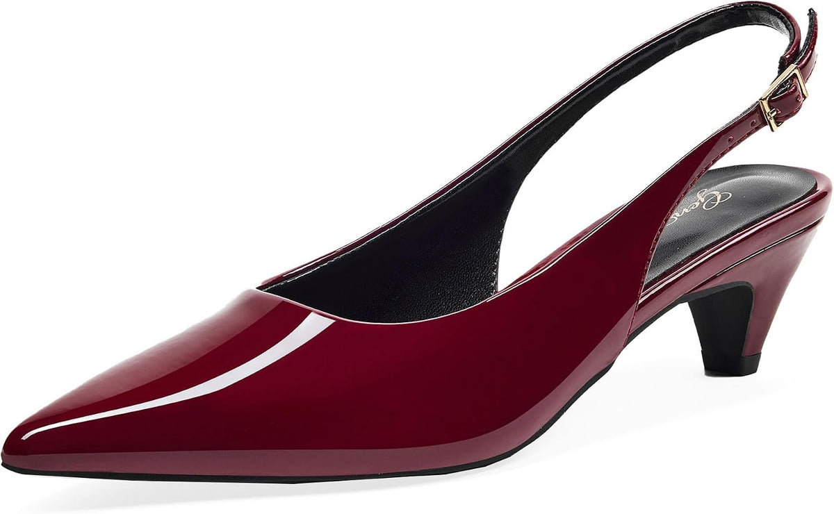 Women's Slingback Kitten Heel Pumps 2 Inch — view 10