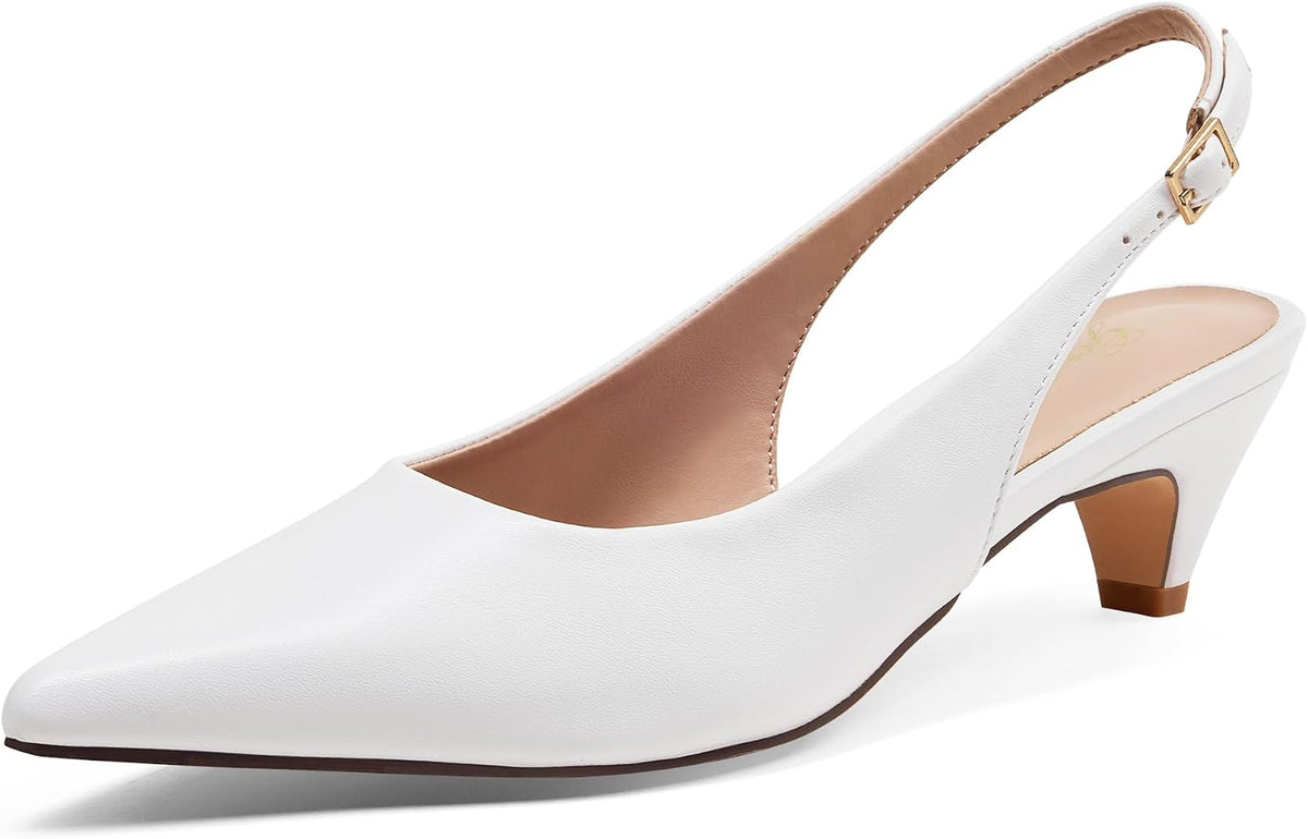 Women's Slingback Kitten Heel Pumps 2 Inch — view 19