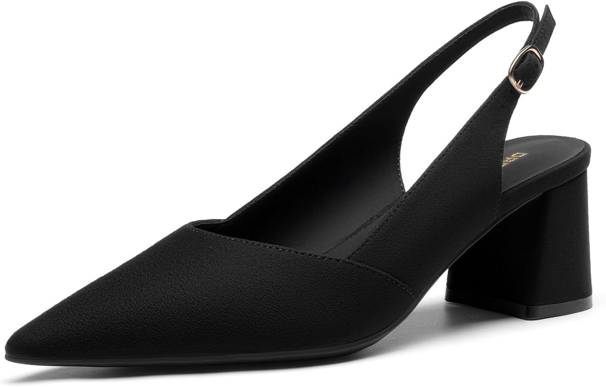 Women's Slingback Block Heel Pumps 2.75 Inch — view 3
