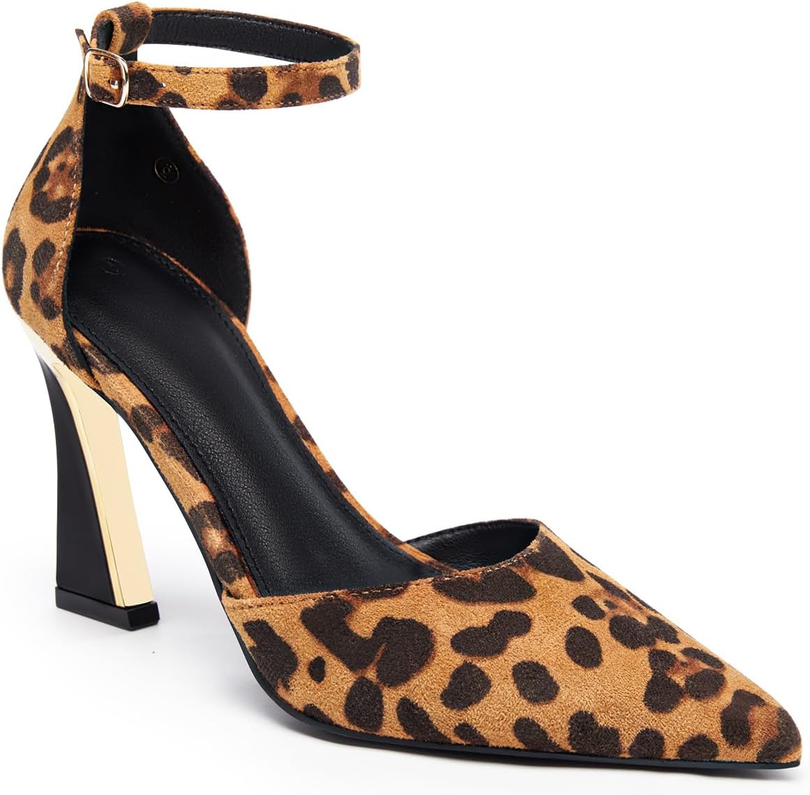 Women's Pointed Toe Ankle Strap Pumps High — view 9