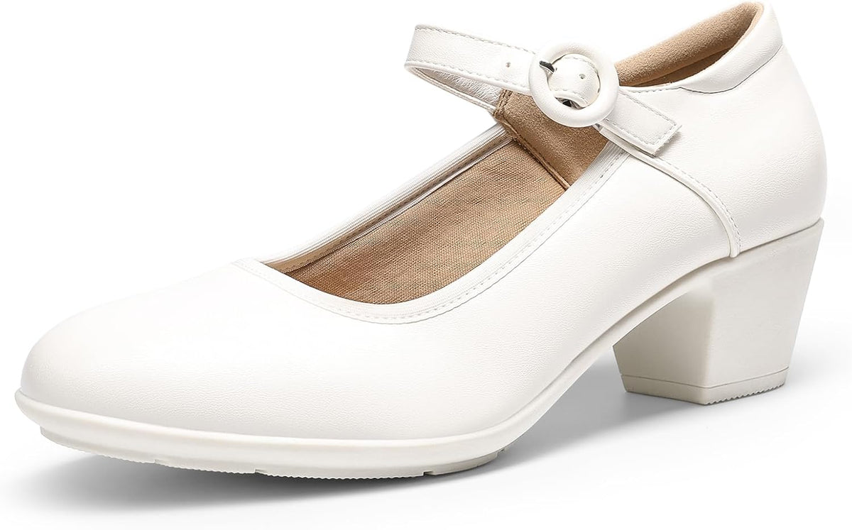 Women's Mary Jane Block Heel Pumps 1.9 Inch — view 2