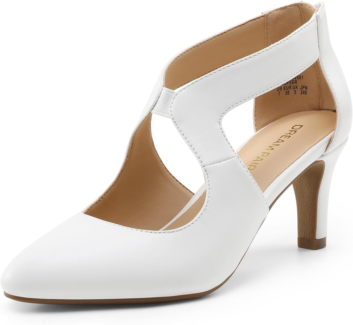 Women's Pointed Toe Kitten Heel Pumps 2.76 — view 5