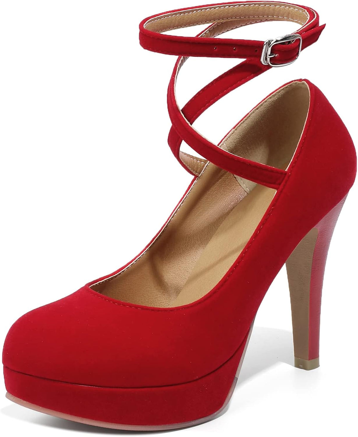 Women's Vintage Bow Platform Pumps High Heel — view 8