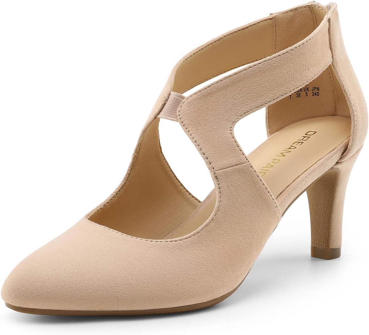 Women's Pointed Toe Kitten Heel Pumps 2.76 — view 3