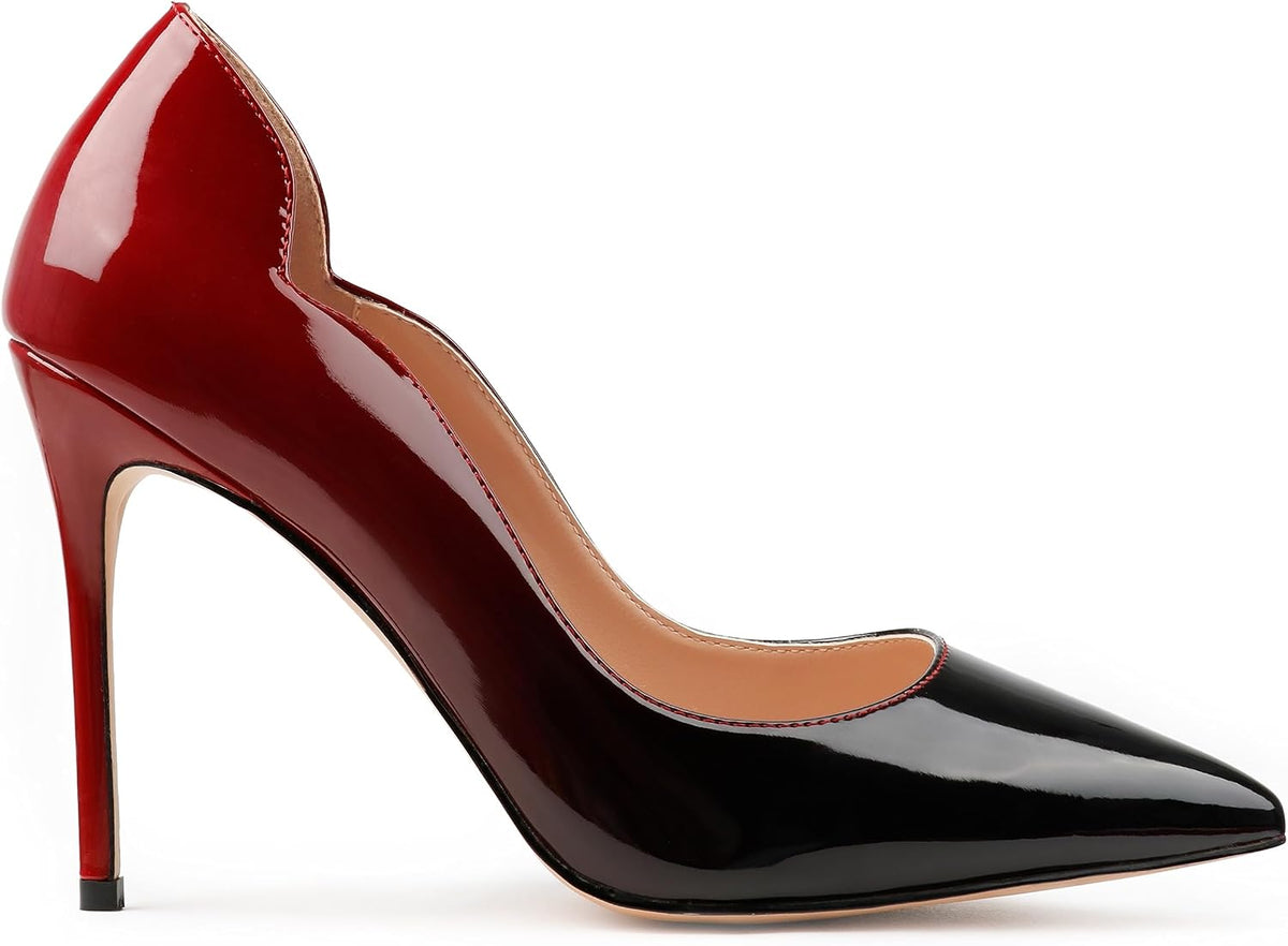 Women's Two Tone Pointed Stiletto Pumps 4 In — view 11