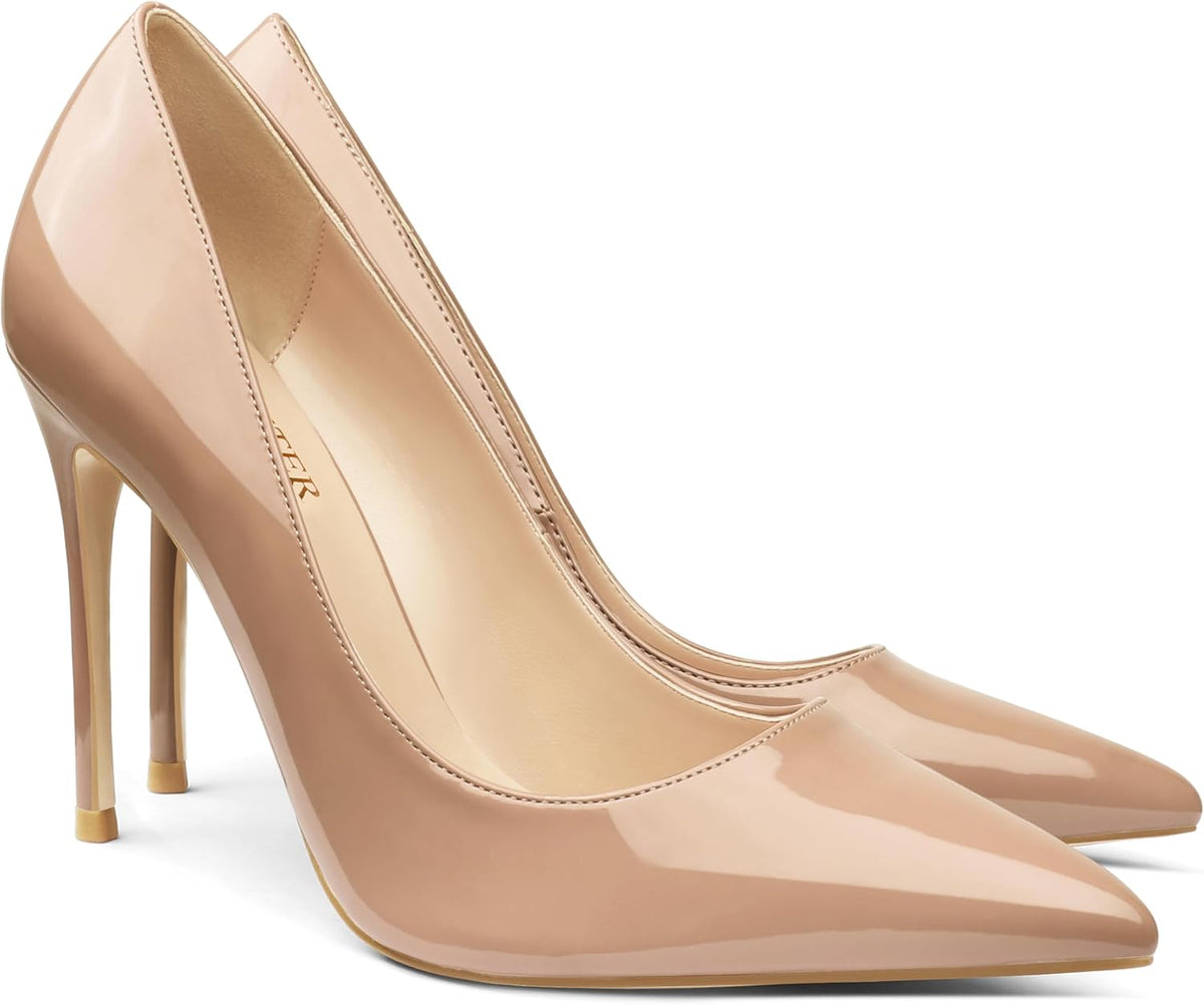 Women's Two Tone Pointed Stiletto Pumps 4 In — view 15