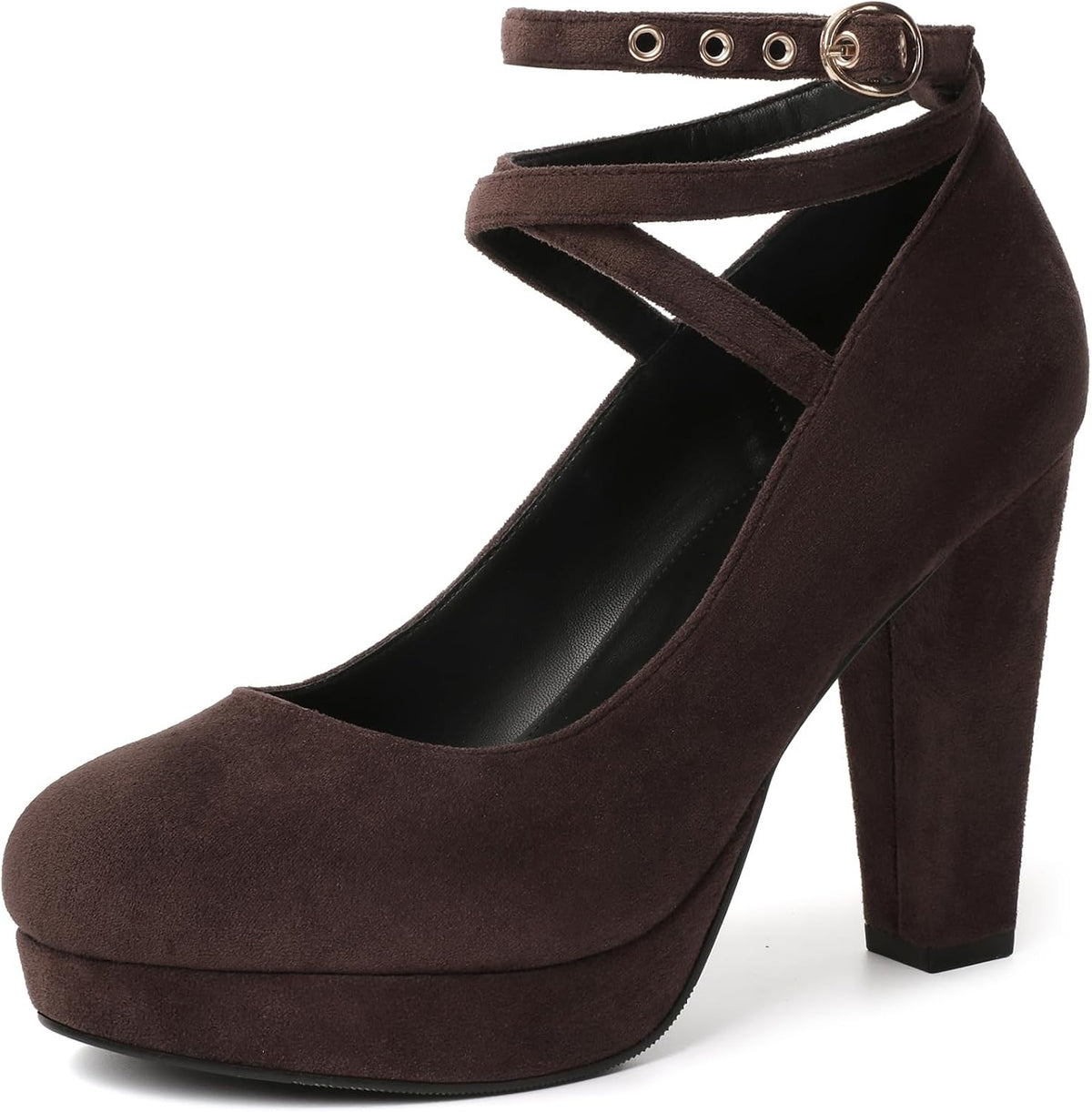 Women's Vintage Bow Platform Pumps - High Heel Dress Shoes with a Small Bow Detail for Retro Party Looks - 6