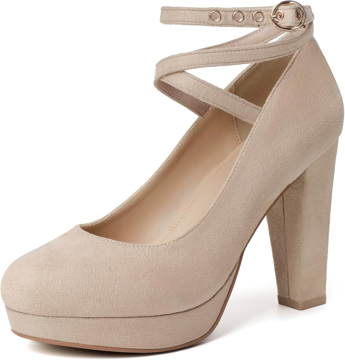 Women's Vintage Bow Platform Pumps High Heel — view 7
