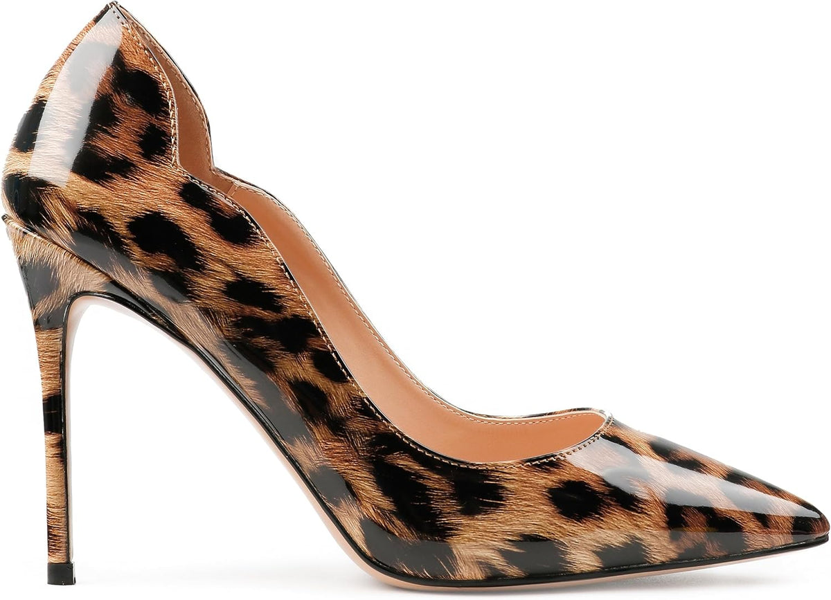 Women's Two Tone Pointed Stiletto Pumps 4 In — view 18