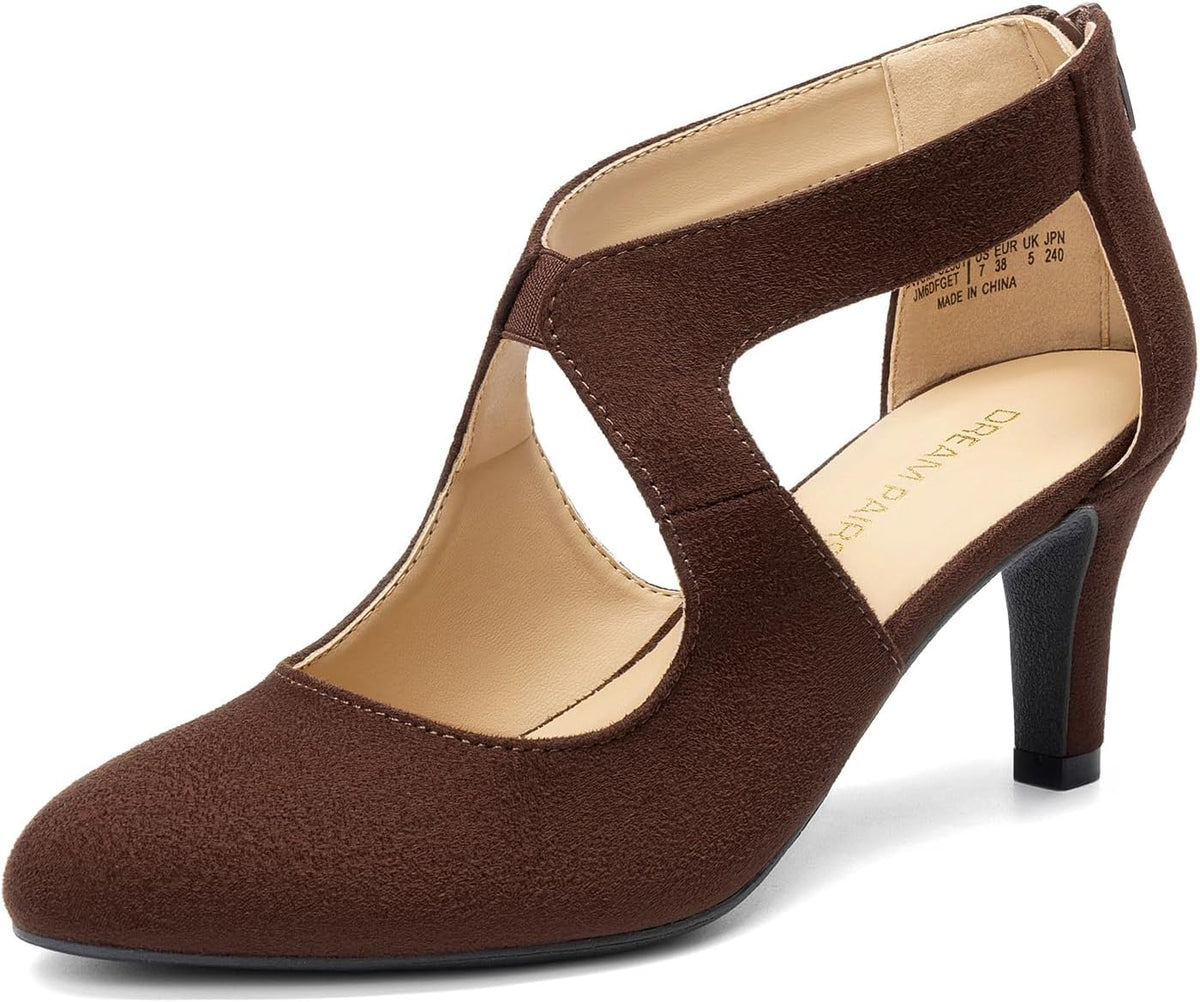 Women's Pointed Toe Kitten Heel Pumps 2.76 — view 4