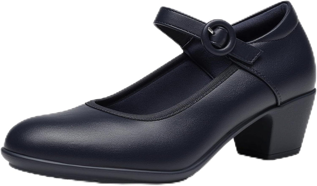 Women's Mary Jane Block Heel Pumps 1.9 Inch — view 1