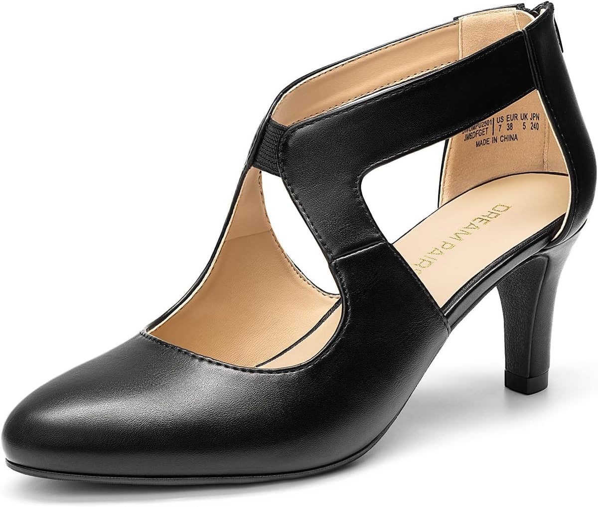 Women's Pointed Toe Kitten Heel Pumps 2.76 — view 2