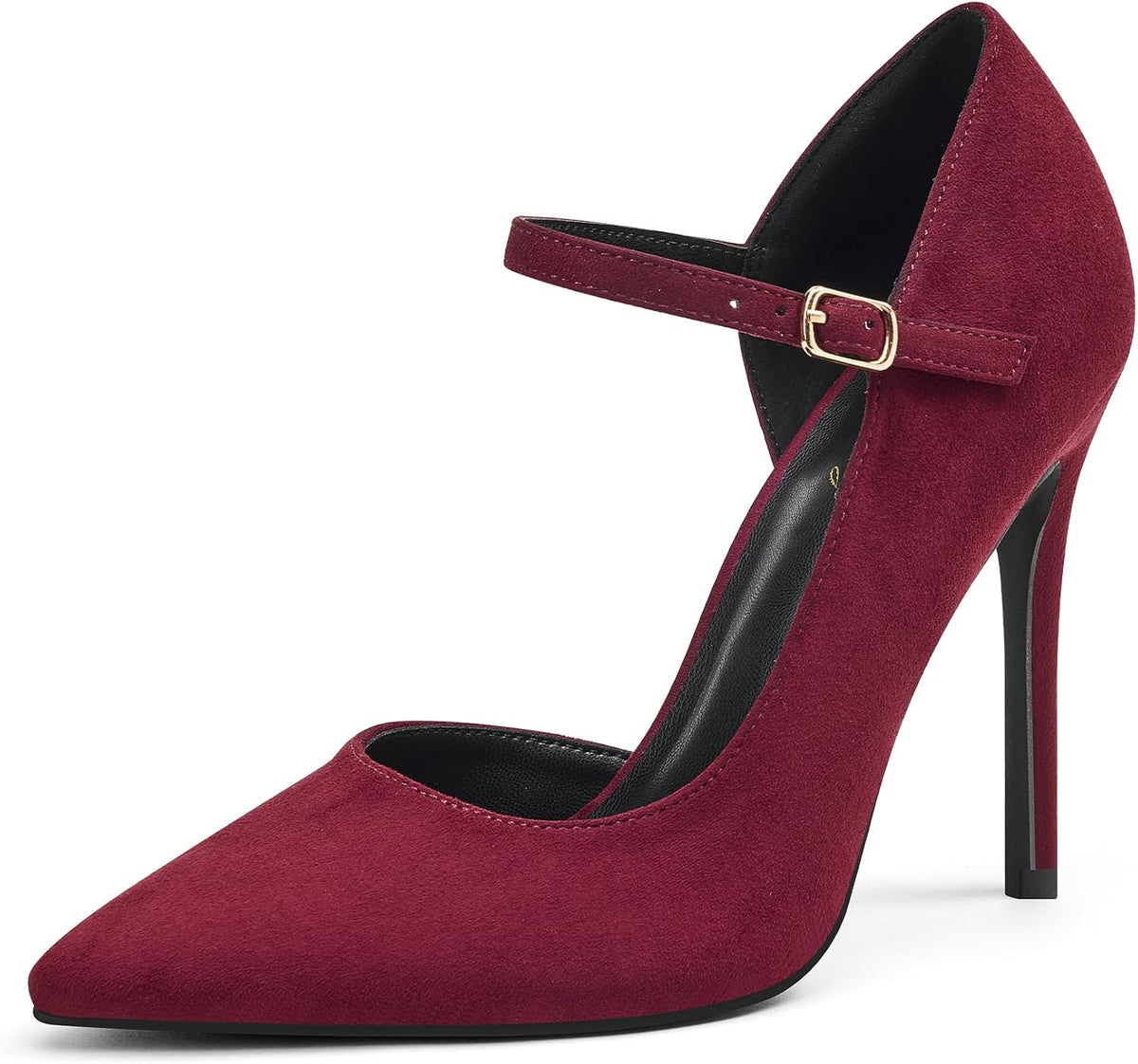 Women's Pointed Toe Ankle Strap Pumps 4 Inch — view 3