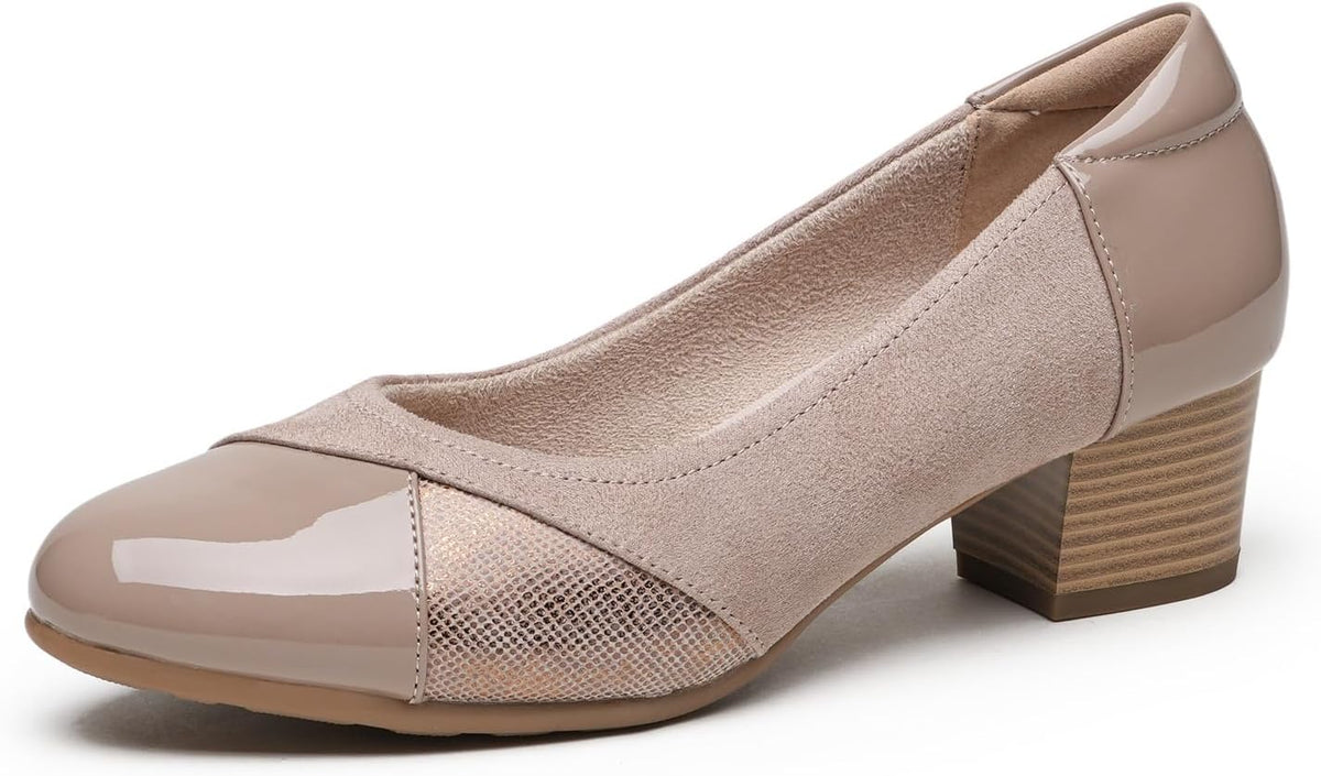 Women's Low Heel Slip On Dress Pumps — view 3