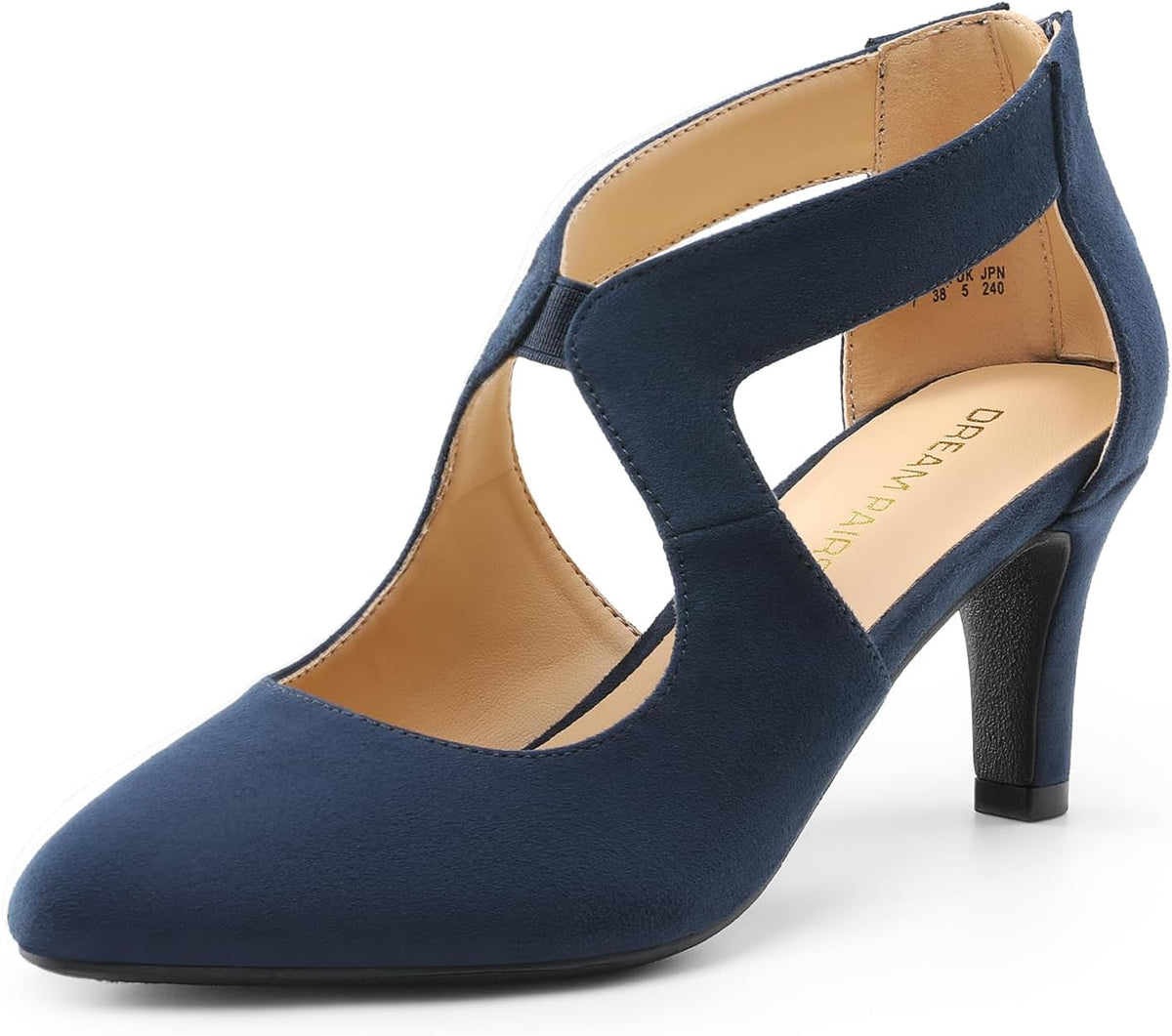 Women's Pointed Toe Kitten Heel Pumps 2.76 — view 7
